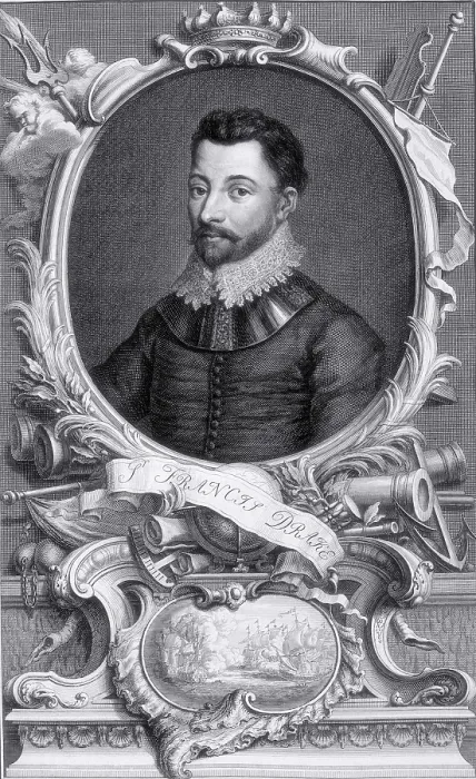 Framed Print : Sir Francis Drake, c1743-c1751. Creator: Jacobus Houbraken Framed Print : Sir Francis Drake, c1743-c1751. Creator: Jacobus Houbraken