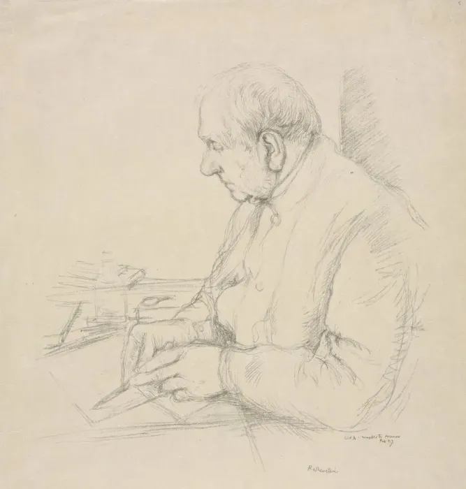 Framed Print : Sir Francis Seymour Haden, 1897. Creator: William Rothenstein (British, 1872-1945) Framed Print : Sir Francis Seymour Haden, 1897. Creator: William Rothenstein (British, 1872-1945)