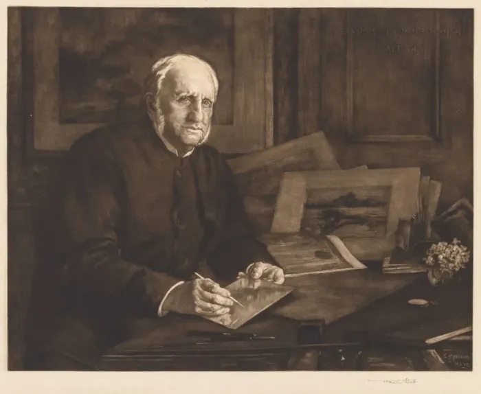 Framed Print : Sir Francis Seymour Haden, 1901. Creator: Francis Seymour Haden (British, 1818-1910) Framed Print : Sir Francis Seymour Haden, 1901. Creator: Francis Seymour Haden (British, 1818-1910)
