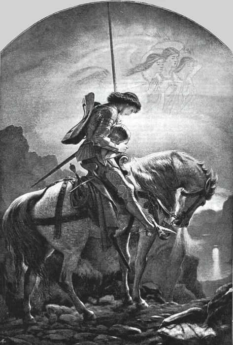 Framed Print : Sir Galahad and the Vision of the Holy Grael, after Sir Noel Paton, RSA, 1891. Creator: Unknown. Sir Galahad and the Vision of the Holy Grael, after Sir Noel Paton, RSA, 1891. Creator: Unknown Framed Print : Sir Galahad and the Vision of the Holy Grael, after Sir Noel Paton, RSA, 1891. Creator: Unknown. Sir Galahad and the Vision of the Holy Grael, after Sir Noel Paton, RSA, 1891. Creator: Unknown