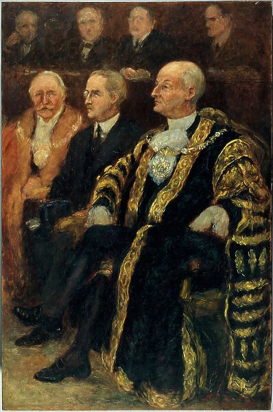 Sir George Broadbridge, Lord-Mayor of London and Sir Eric Phipps, Ambassador... June 18, 1937. Creator: Noel Dorville