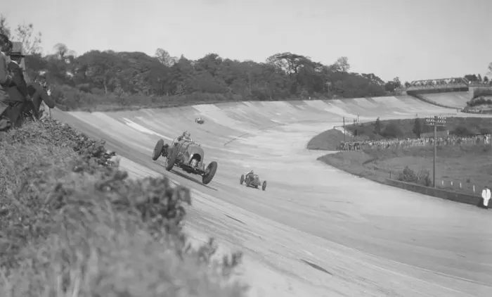 Framed Print : Sir Henry Birkins Bentley leading Earl Howes Bugatti Type 54, BARC meeting, Brooklands Framed Print : Sir Henry Birkins Bentley leading Earl Howes Bugatti Type 54, BARC meeting, Brooklands