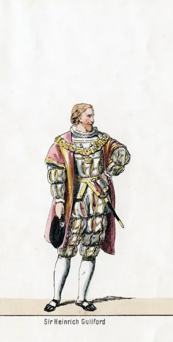 Framed Print : Sir Henry Guildford, costume design for Shakespeares play, Henry VIII, 19th century Framed Print : Sir Henry Guildford, costume design for Shakespeares play, Henry VIII, 19th century