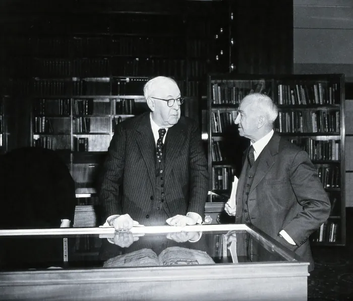 Framed Print : Sir Henry Hallett Dale and Sir Zachary Cope, 1962. Creator: Unknown Framed Print : Sir Henry Hallett Dale and Sir Zachary Cope, 1962. Creator: Unknown