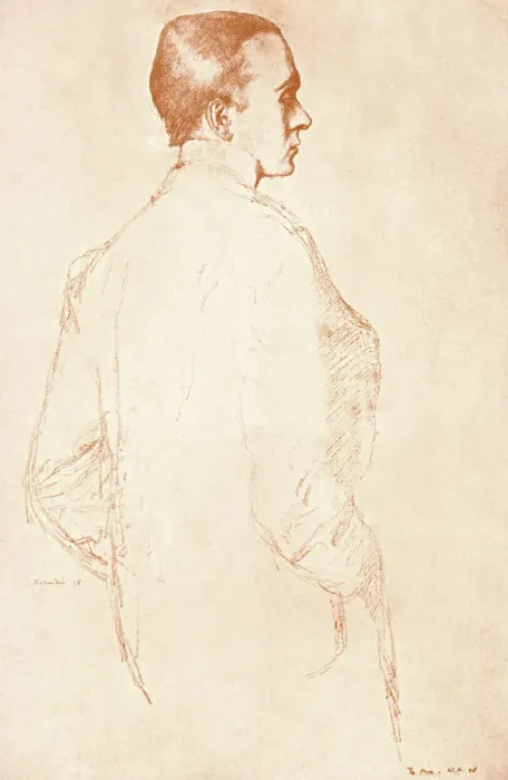 Framed Print : Sir Henry Maximilian Beerbohm, English parodist and caricaturist, 1911. Artist: William Rothenstein Framed Print : Sir Henry Maximilian Beerbohm, English parodist and caricaturist, 1911. Artist: William Rothenstein