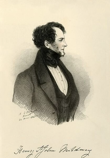 Sir Henry St. John Mildmay, 1841. Creator: Richard James Lane