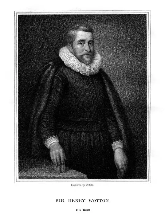 Framed Print : Sir Henry Wotton, English author and diplomat, (1824). Artist: W Holl Framed Print : Sir Henry Wotton, English author and diplomat, (1824). Artist: W Holl