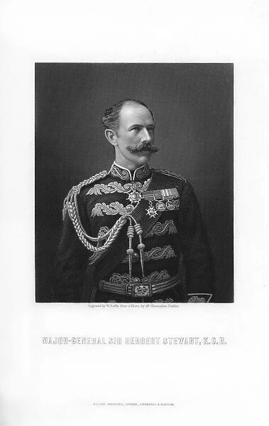 Sir Herbert Stewart, British soldier, (1893). Artist: W Roffe