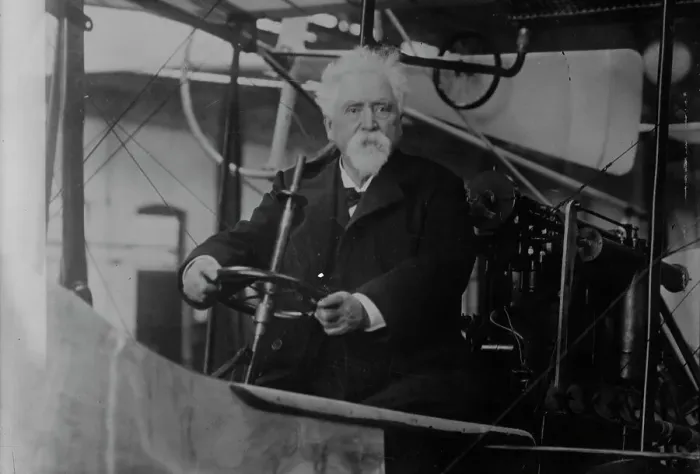 Framed Print : Sir Hiram Maxim, between c1915 and 1916. Creator: Bain News Service Framed Print : Sir Hiram Maxim, between c1915 and 1916. Creator: Bain News Service