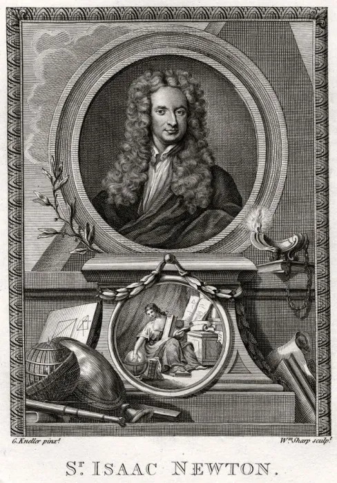 Framed Print : Sir Isaac Newton, 1774. Artist: William Sharp Framed Print : Sir Isaac Newton, 1774. Artist: William Sharp