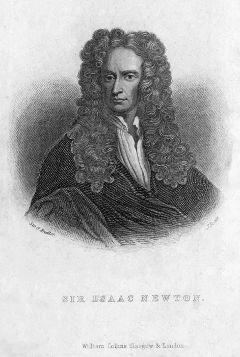 Framed Print : Sir Isaac Newton, English mathematician, astronomer and physicist, (19th century). Artist: J Scott Framed Print : Sir Isaac Newton, English mathematician, astronomer and physicist, (19th century). Artist: J Scott