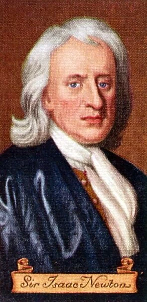 Sir Isaac Newton, taken from a series of cigarette cards, 1935