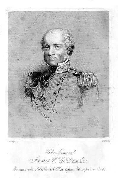 Sir James Whitley Deans Dundas (1785-1862), British admiral, 1855. Artist: W H Gibbs