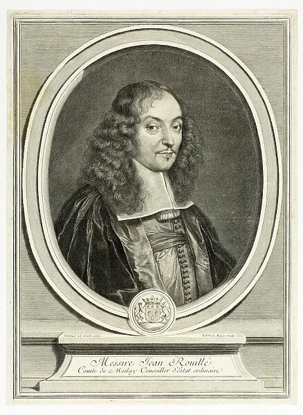 Sir Jean Rouille, Count of Meslay, 1702. Creator: Gerard Edelinck