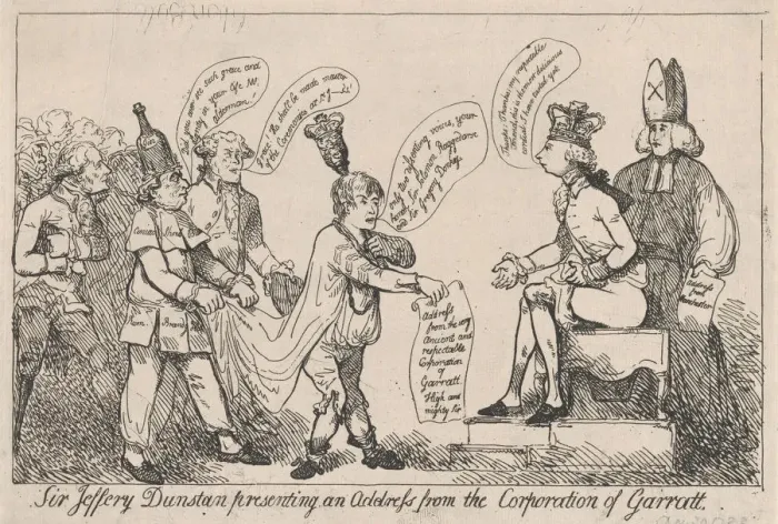Framed Print : Sir Jeffery Dunstan Presenting an Address from the Corporation of Garratt, De Framed Print : Sir Jeffery Dunstan Presenting an Address from the Corporation of Garratt, De