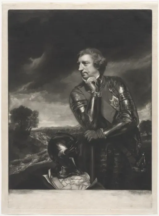 Framed Print : Sir Jeffrey Amherst, 1766. Creator: James I Watson (British, 1740-1790) Framed Print : Sir Jeffrey Amherst, 1766. Creator: James I Watson (British, 1740-1790)