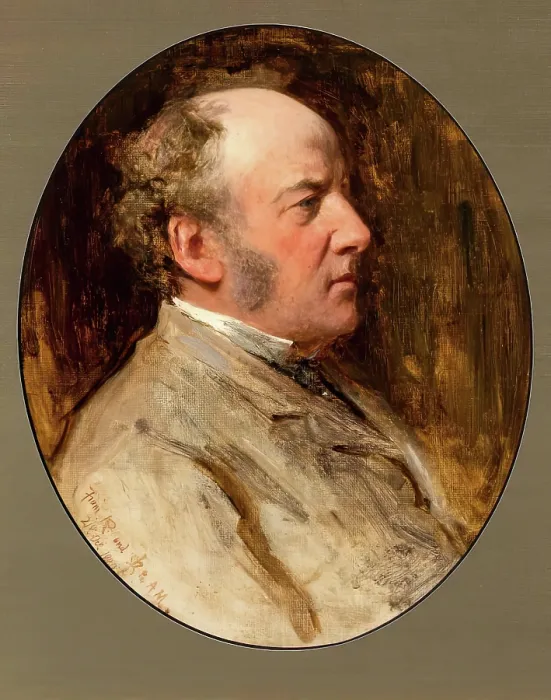 Framed Print : Sir John Everett Millais-Painted Jointly with the Sitter, 1880. Creators: George Reid, John Everett Millais