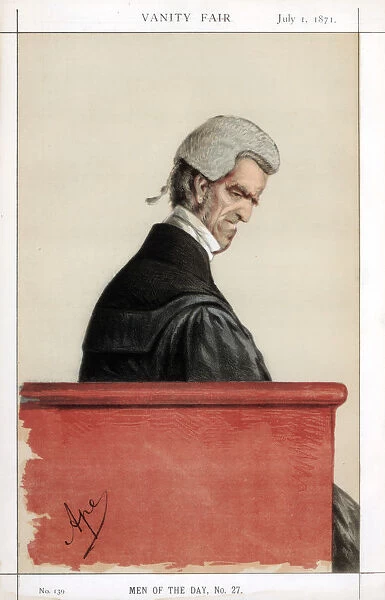 Sir John George Shaw-Lefevre, British barrister, politician and civil servant, 1871. Artist: Carlo Pellegrini