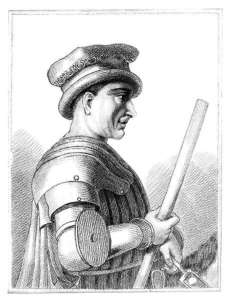 Sir John Hawkwood, English mercenary or condottiere in 14th century Italy, (1819)