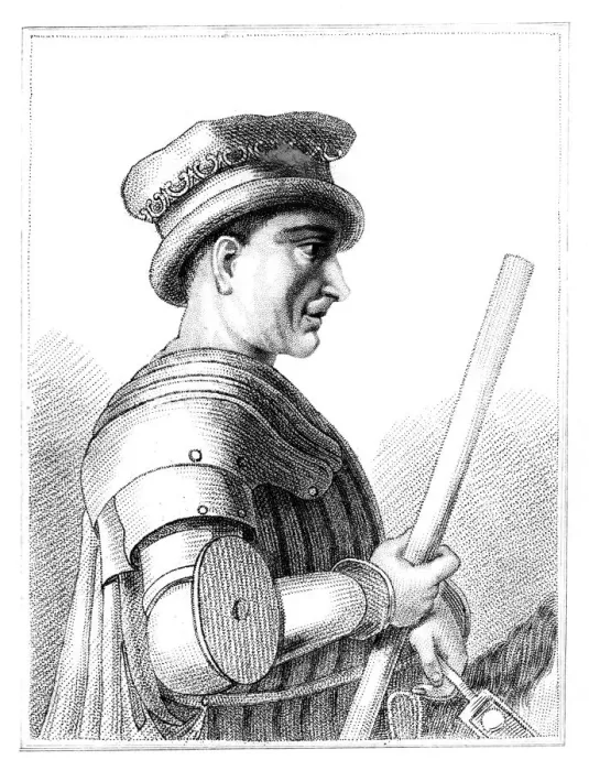 Framed Print : Sir John Hawkwood, English mercenary or condottiere in 14th century Italy, (1819) Framed Print : Sir John Hawkwood, English mercenary or condottiere in 14th century Italy, (1819)