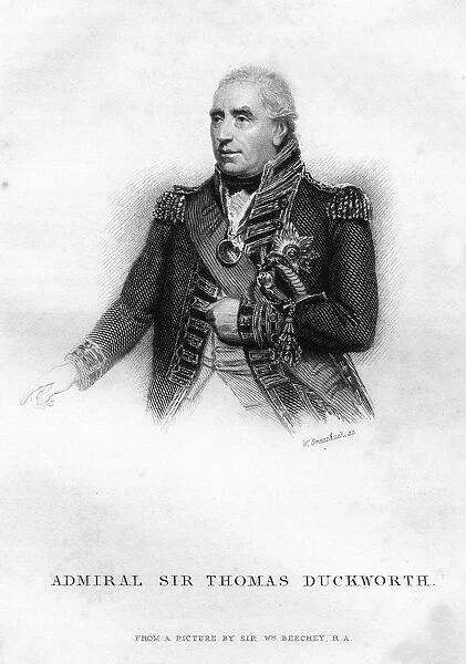 Sir John Thomas Duckworth (1747-1817), British naval officer, 1837. Artist: W Greatbatch