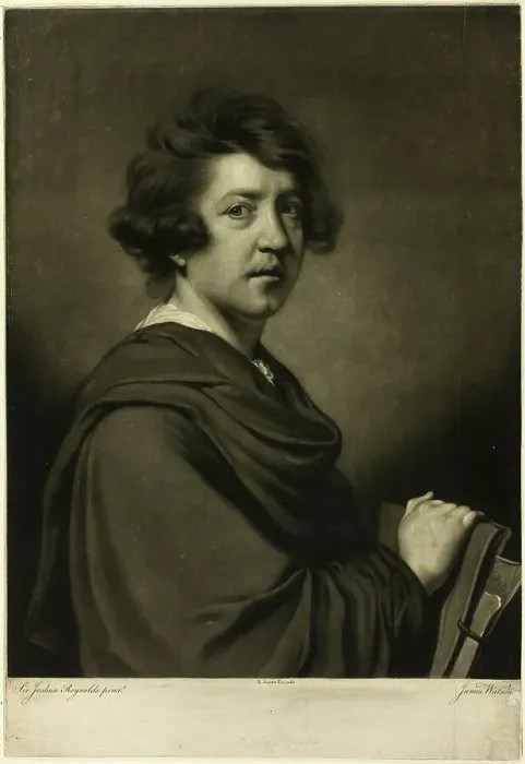 Framed Print : Sir Joshua Reynolds, 1770. Creator: James Watson Framed Print : Sir Joshua Reynolds, 1770. Creator: James Watson