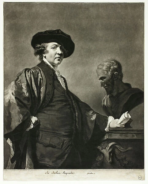 Sir Joshua Reynolds, 1780. Creator: Valentine Green