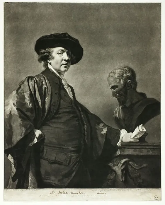 Framed Print : Sir Joshua Reynolds, 1780. Creator: Valentine Green Framed Print : Sir Joshua Reynolds, 1780. Creator: Valentine Green