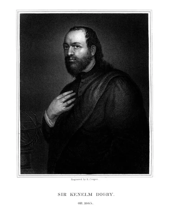 Framed Print : Sir Kenelm Digby, English scientist and diplomat (1825). Artist: R Cooper Framed Print : Sir Kenelm Digby, English scientist and diplomat (1825). Artist: R Cooper