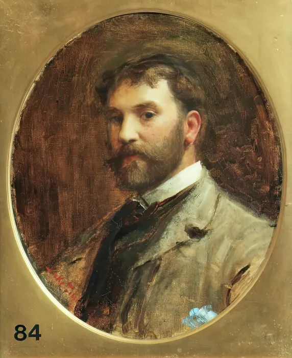 Framed Print : Sir Luke Fildes, Self Portrait, 1883. Creator: Luke Fildes Framed Print : Sir Luke Fildes, Self Portrait, 1883. Creator: Luke Fildes