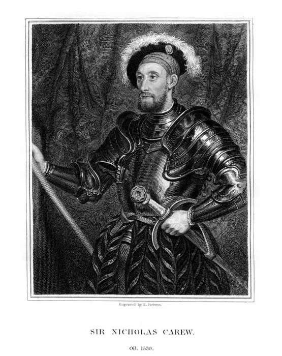 Framed Print : Sir Nicholas Carew, (1823). Artist: E Scriven Framed Print : Sir Nicholas Carew, (1823). Artist: E Scriven