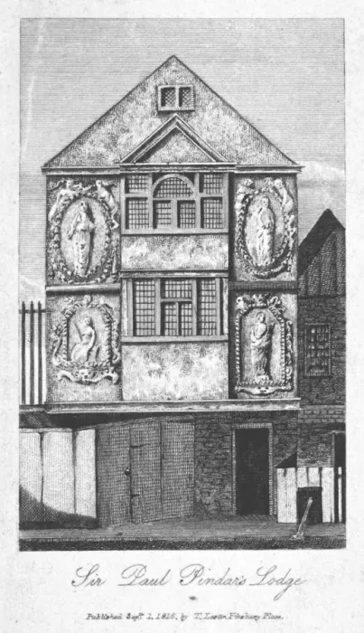 Framed Print : Sir Paul Pindars House, Bishopsgate, City of London, 1816 Framed Print : Sir Paul Pindars House, Bishopsgate, City of London, 1816