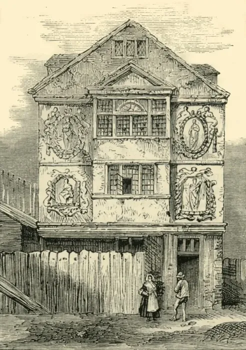 Framed Print : Sir Paul Pindars Lodge, 1791, (c1872). Creator: Unknown Framed Print : Sir Paul Pindars Lodge, 1791, (c1872). Creator: Unknown