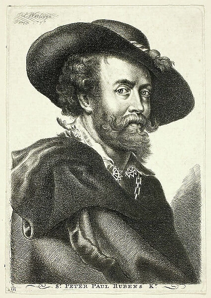 Sir Peter Paul Rubens, 1757. Creator: Thomas Worlidge