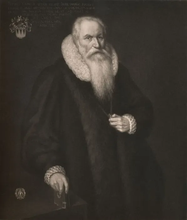 Framed Print : Sir Peter Young, c16th century, (1904) Framed Print : Sir Peter Young, c16th century, (1904)