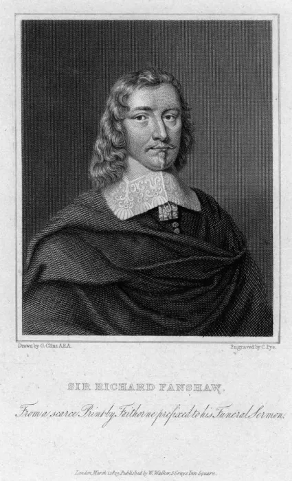 Framed Print : Sir Richard Fanshaw, diplomat and author, 1823. Artist: Charles Pye Framed Print : Sir Richard Fanshaw, diplomat and author, 1823. Artist: Charles Pye