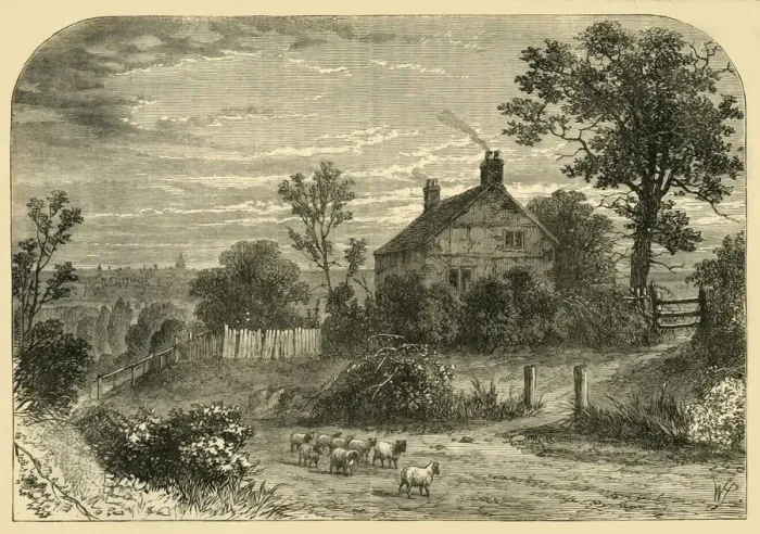 Framed Print : Sir Richard Steeles House, Haverstock Hill, c1876. Creator: Unknown Framed Print : Sir Richard Steeles House, Haverstock Hill, c1876. Creator: Unknown