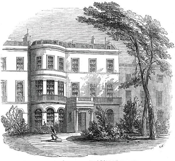 Sir Robert Peels residence, Whitehall Gardens, 1845. Creator: Unknown