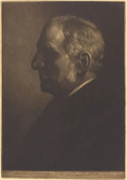 Framed Print : Sir Seymour Haden. Creator: Alphonse Legros Framed Print : Sir Seymour Haden. Creator: Alphonse Legros