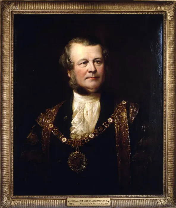 Framed Print : Sir Sills John Gibbons, Lord Mayor 1871. Artist: John Edgar Williams Framed Print : Sir Sills John Gibbons, Lord Mayor 1871. Artist: John Edgar Williams