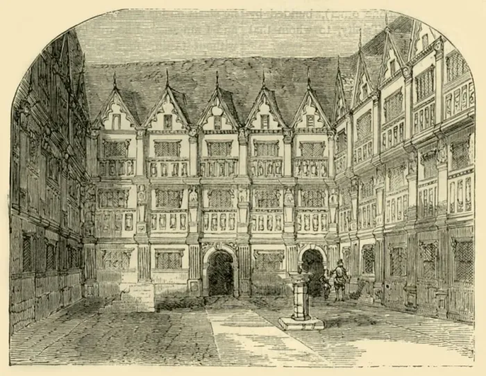 Framed Print : Sir Thomas Greshams House in Bishopsgate Street, (c1872). Creator: Unknown Framed Print : Sir Thomas Greshams House in Bishopsgate Street, (c1872). Creator: Unknown