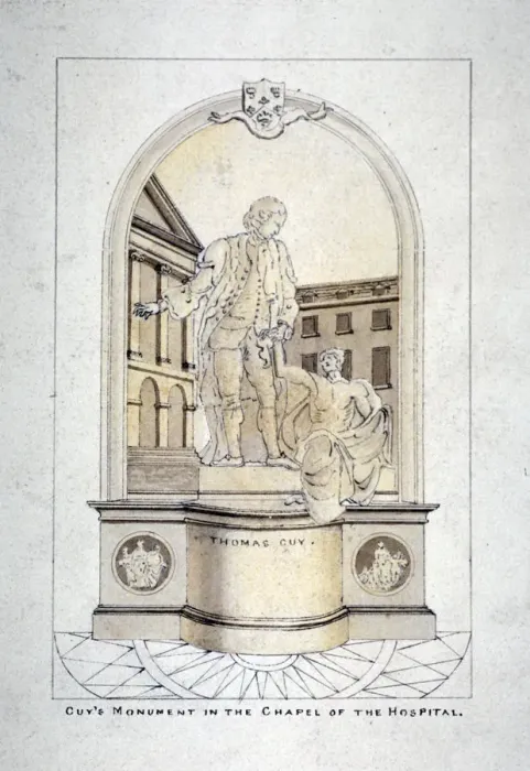 Framed Print : Sir Thomas Guys monument in Guys Hospital chapel, Southwark, London, c1790. Artist Framed Print : Sir Thomas Guys monument in Guys Hospital chapel, Southwark, London, c1790. Artist