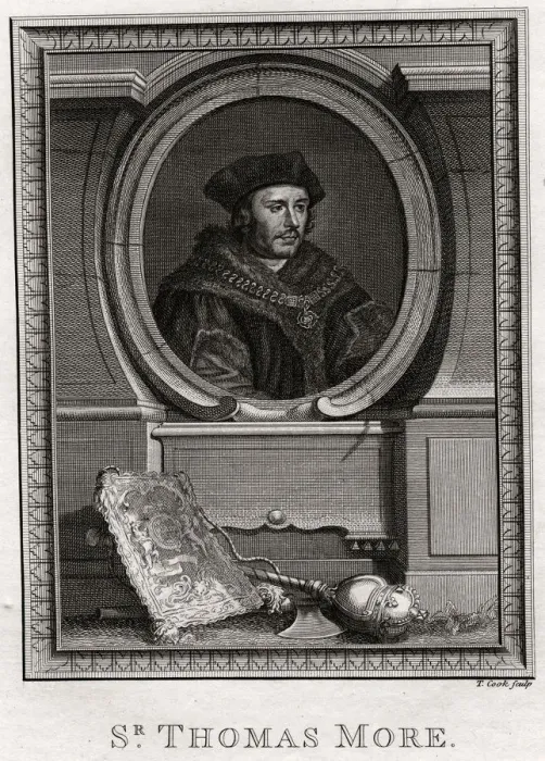 Framed Print : Sir Thomas More, 1774. Artist: T Cook Framed Print : Sir Thomas More, 1774. Artist: T Cook
