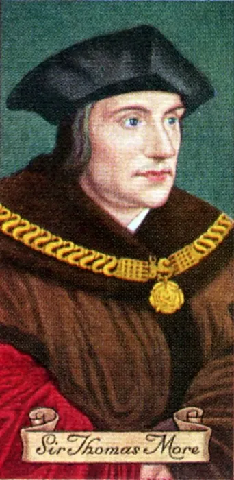 Framed Print : Sir Thomas More, taken from a series of cigarette cards, 1935 Framed Print : Sir Thomas More, taken from a series of cigarette cards, 1935