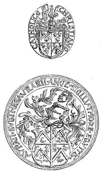 Sir Thomas More's seals, 1862. Creator: Unknown