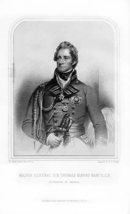 Framed Print : Sir Thomas Munro, Scottish soldier and statesman, (1870). Artist: TW Knight Framed Print : Sir Thomas Munro, Scottish soldier and statesman, (1870). Artist: TW Knight
