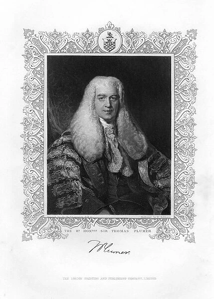 Sir Thomas Plumer (1753-1824), British judge and politician, 19th century. Artist: H Robinson