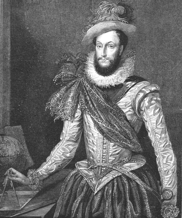 Framed Print : Sir Walter Raleigh, 1588, 1888. Creator: Unknown Framed Print : Sir Walter Raleigh, 1588, 1888. Creator: Unknown