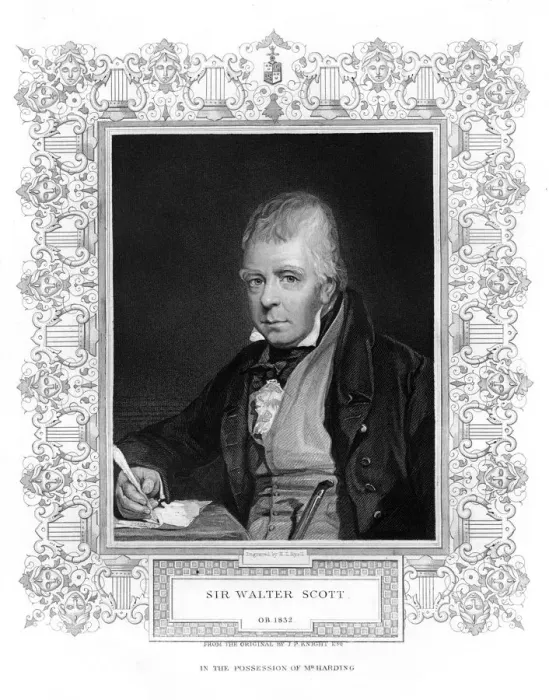Framed Print : Sir Walter Scott, 1st Baronet, prolific Scottish historical novelist and poet, 19th century. Artist: Henry Thomas Ryall Framed Print : Sir Walter Scott, 1st Baronet, prolific Scottish historical novelist and poet, 19th century. Artist: Henry Thomas Ryall