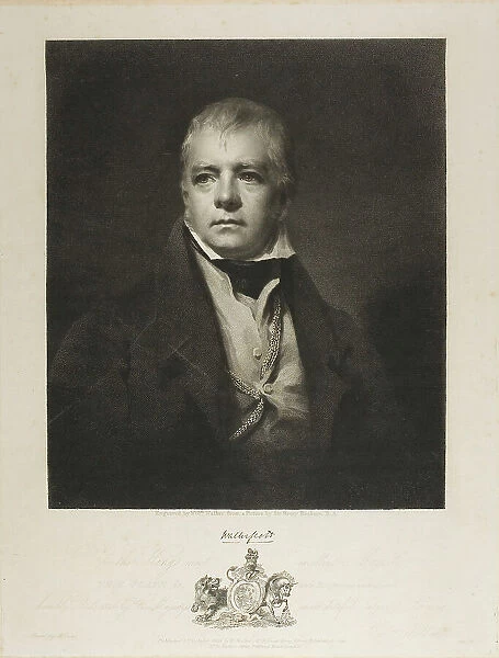 Sir Walter Scott Bart, 1826. Creator: William Walker